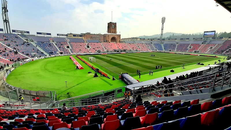 Stadion in Bologna, Italien