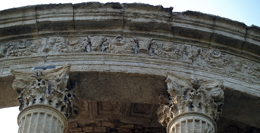 Roman temple in Tivoli, Italy
