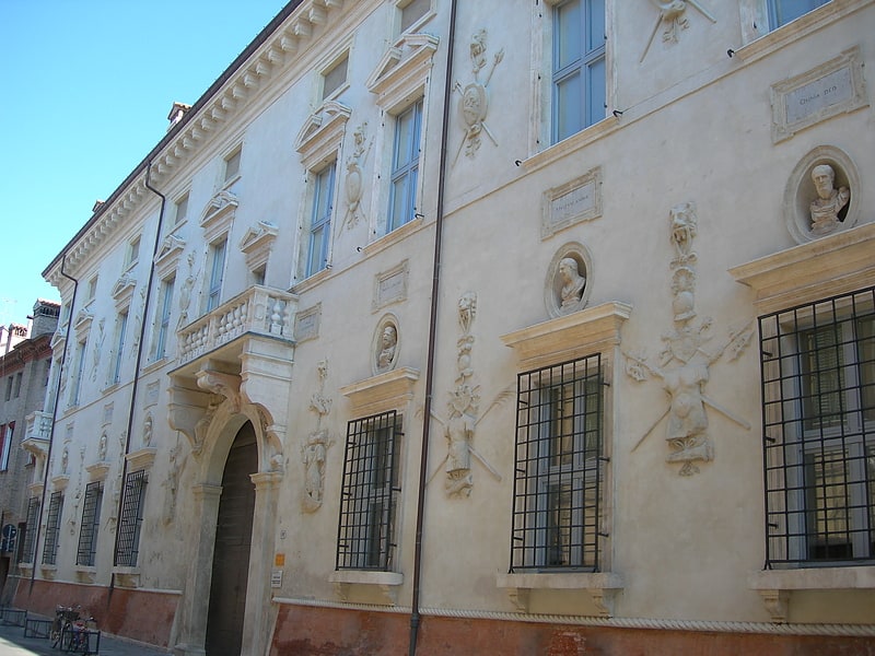 Historical landmark in Ferrara, Italy