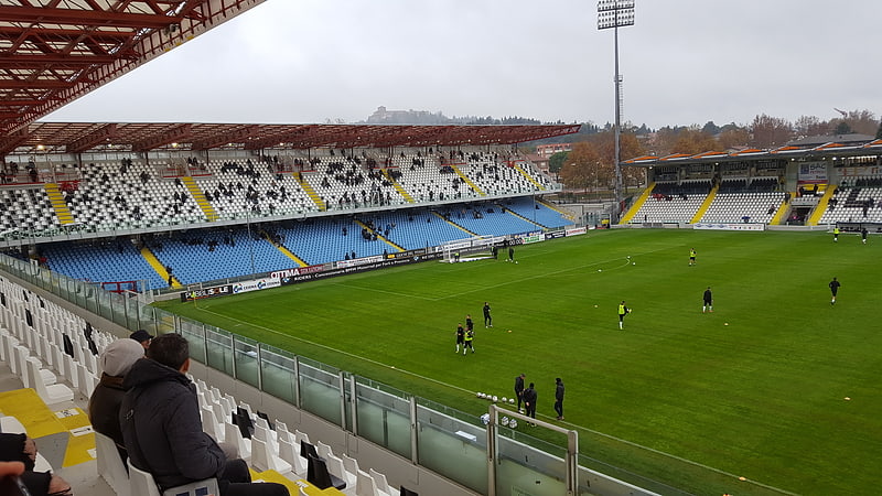 Stadion in Cesena, Italien