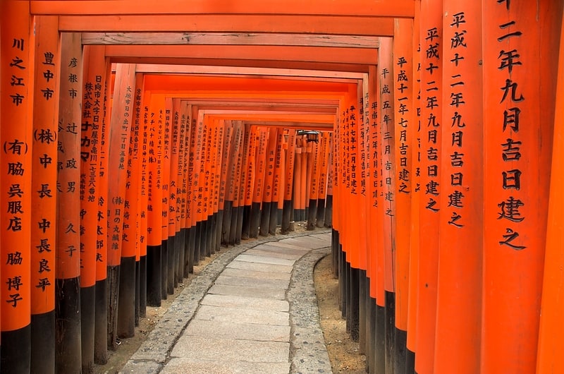 Świątynia szintoistyczna w Kioto, Japonia