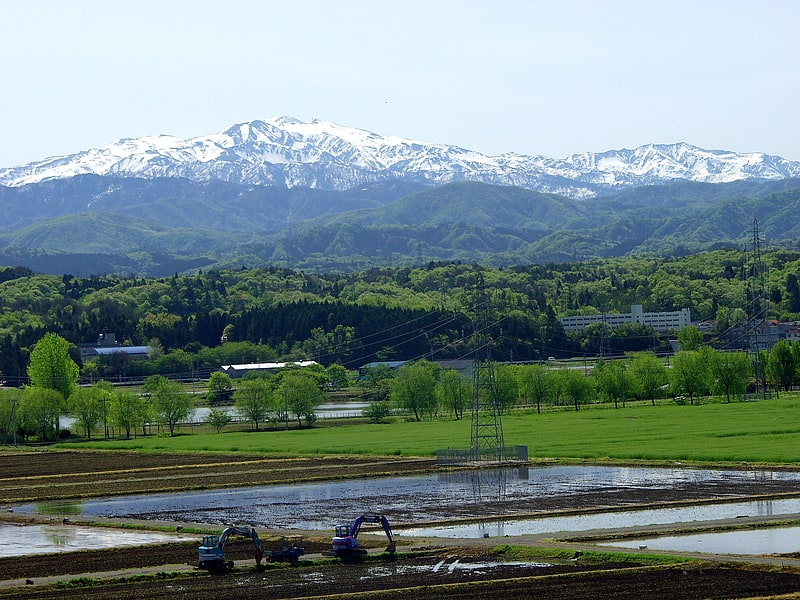 Mountain range in Japan