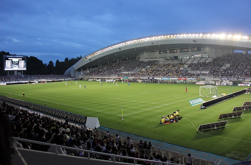 Stadion in Fukuoka, Japan