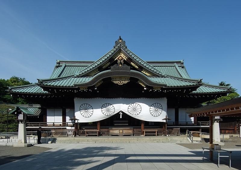 Shinto shrine in the special wards of Tokyo, Japan
