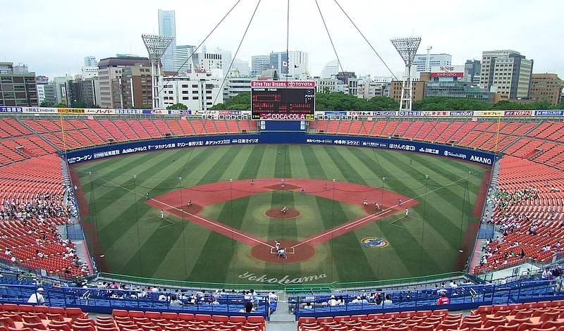 Stadium in Yokohama, Japan