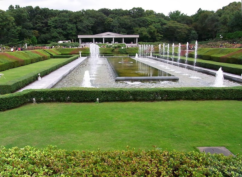 Jardín botánico en Chofu, Japón