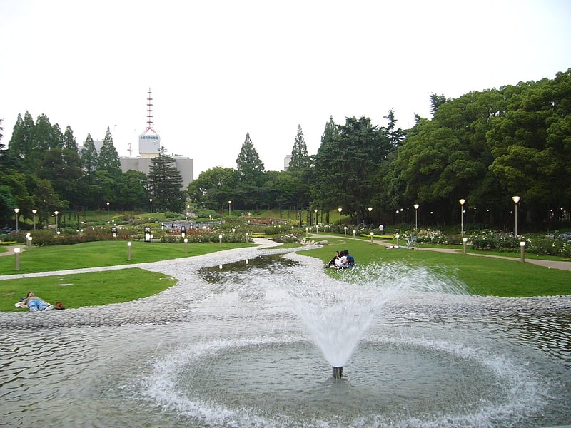 City park in Osaka, Japan