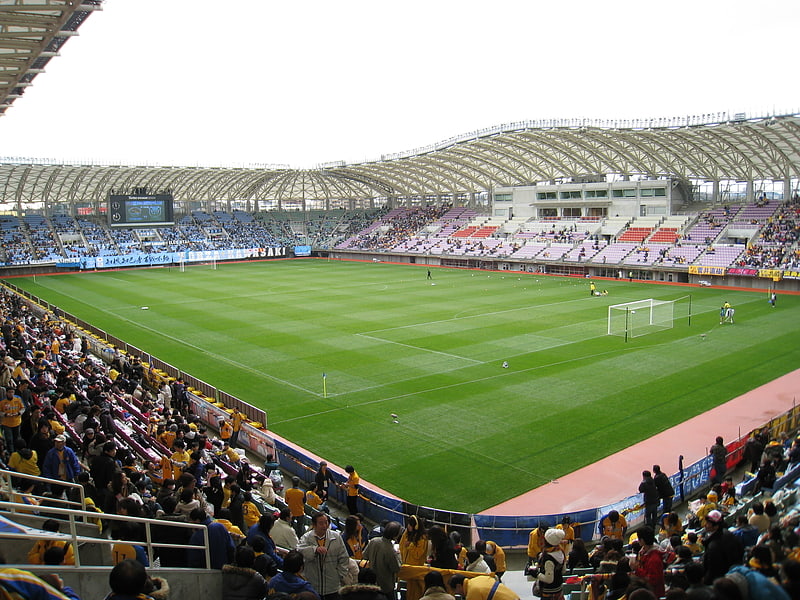 Stade de football à Sendai, Japon