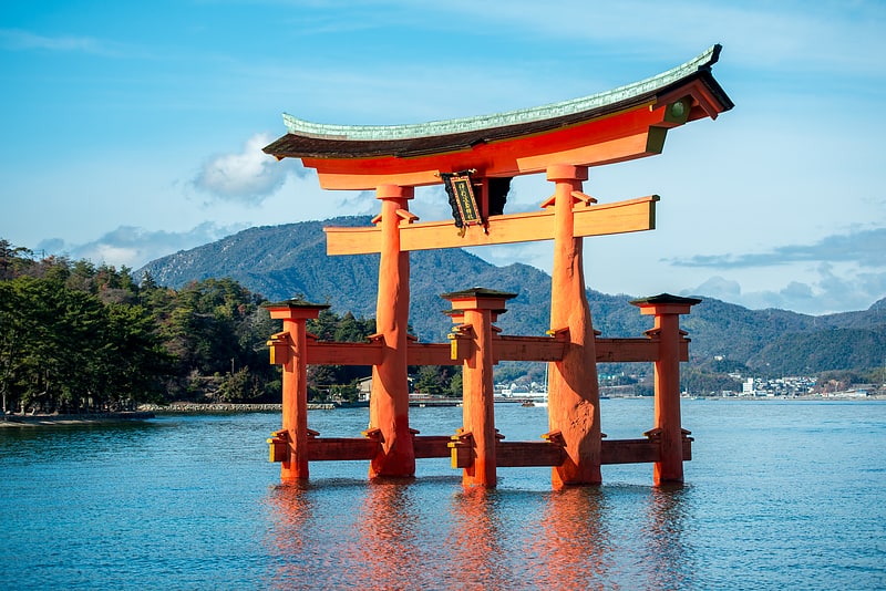 Shinto shrine in Hatsukaichi, Japan