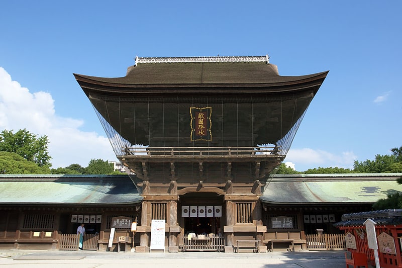 Shinto shrine in Fukuoka, Japan