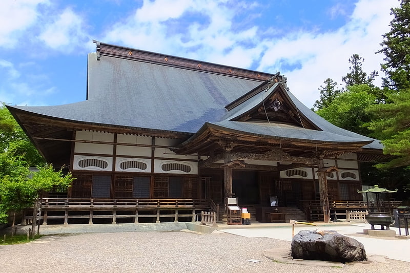 Temple in Hiraizumi, Japan