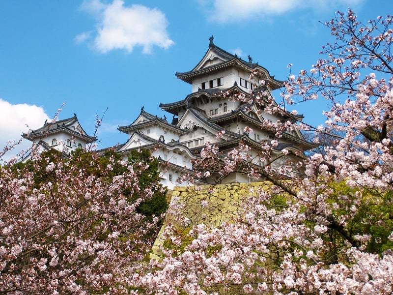 Castillo en Himeji, Japón