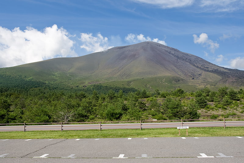 Complex volcano in Japan