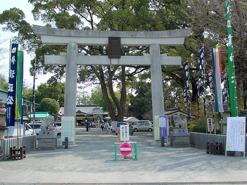 Shinto shrine in Kumamoto, Japan