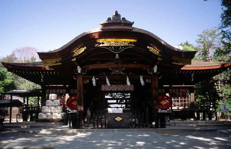 Shinto shrine in Kofu, Japan