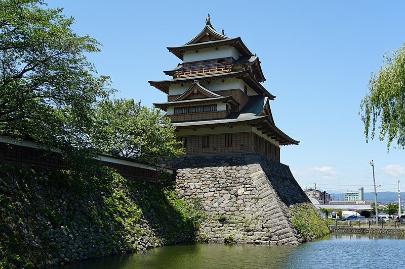 Schloss in Suwa, Japan