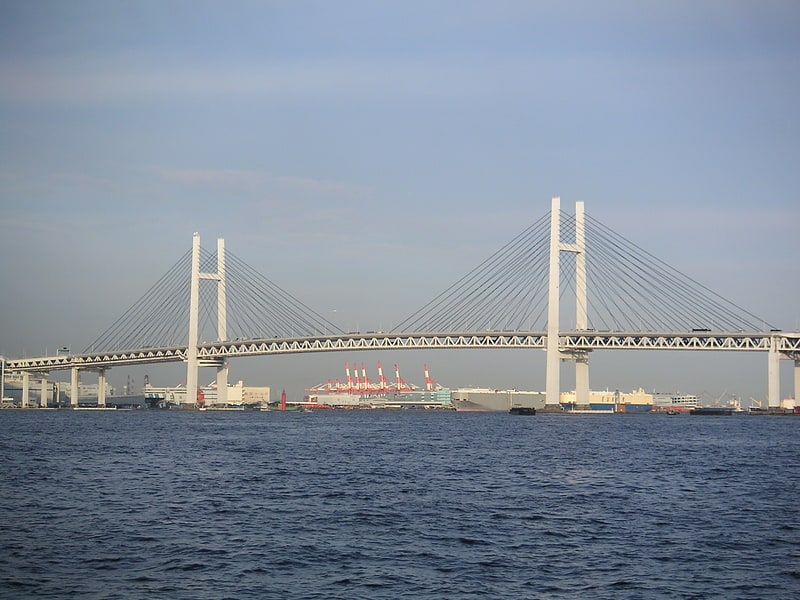 Schrägseilbrücke in Japan