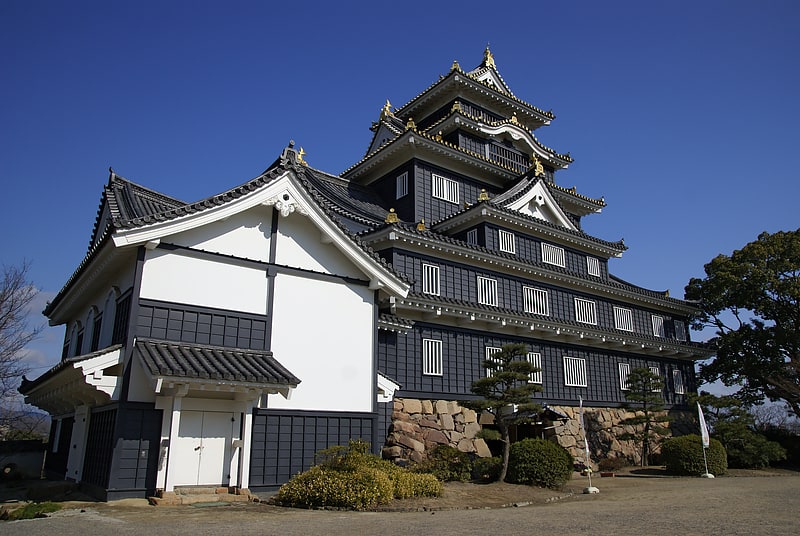 Schloss in Okayama, Japan