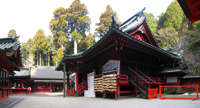 Shinto shrine in Hakone, Japan