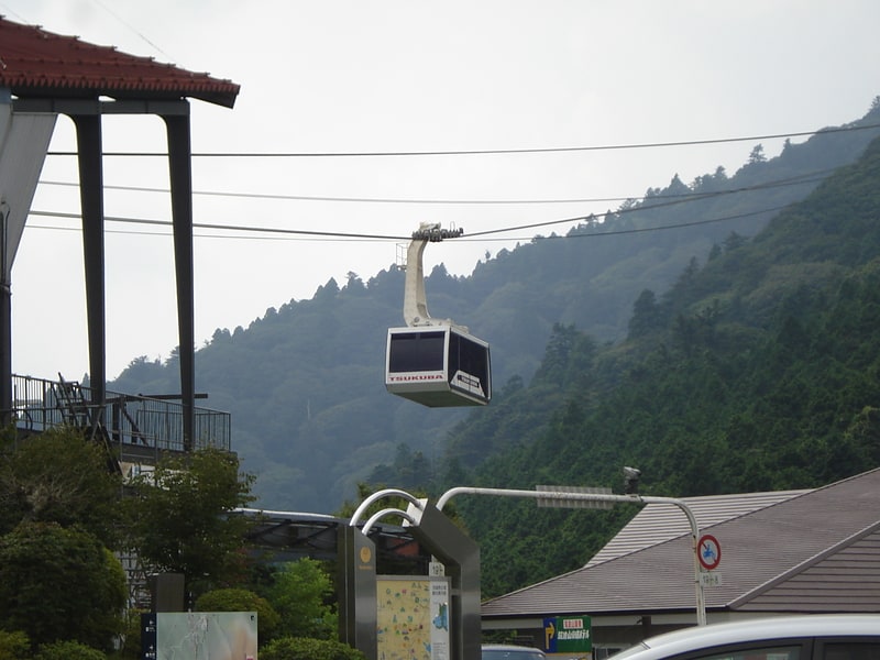 Teleférico de montaña en Tsukuba, Japón