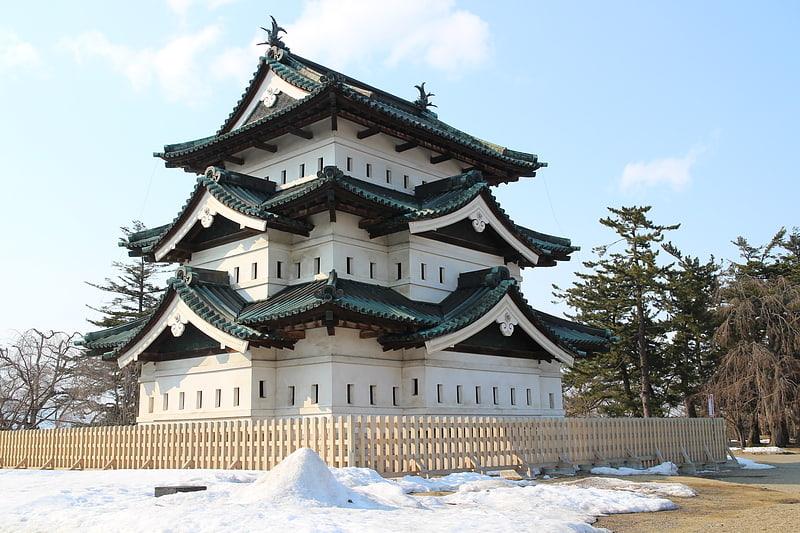 Château à Hirosaki, Japon
