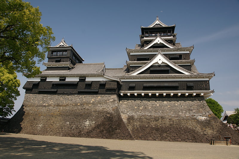 Zamek w Kumamoto, Japonia
