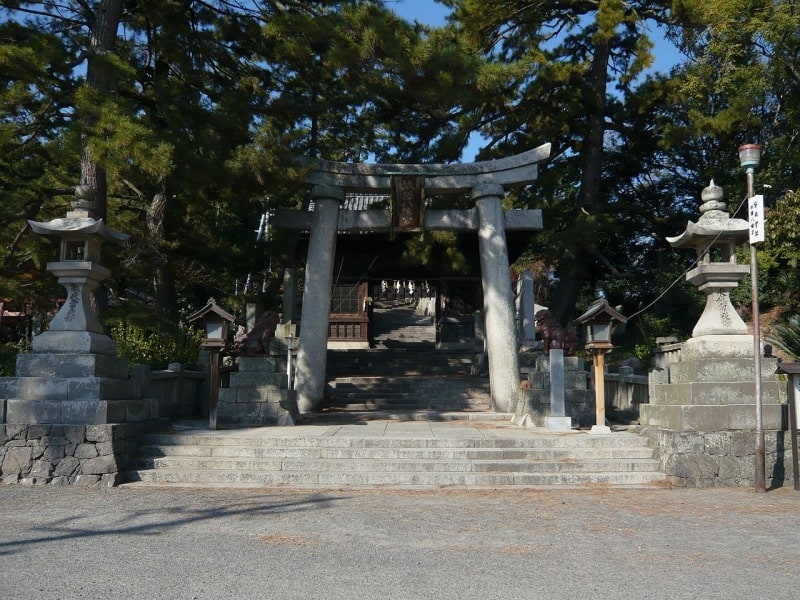 Shinto shrine in Kan'onji, Japan