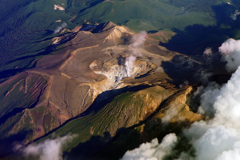 Stratovolcan au Japon
