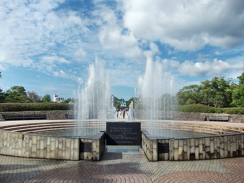 Memorial park in Nagasaki, Japan