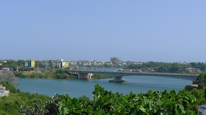 Girder bridge in Mombasa, Kenya