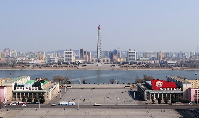 Denkmal in Pjöngjang, Nordkorea