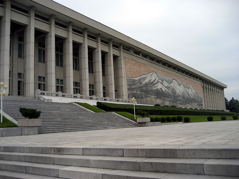 Museum in Pjöngjang, Nordkorea