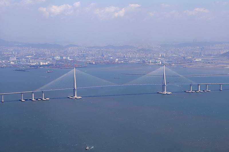 Cable-stayed bridge in Incheon, South Korea