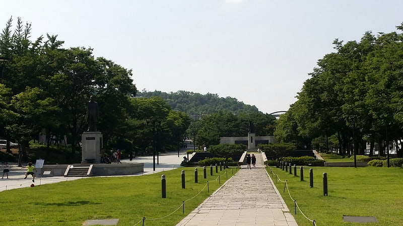 Parque en Seúl, Corea del Sur