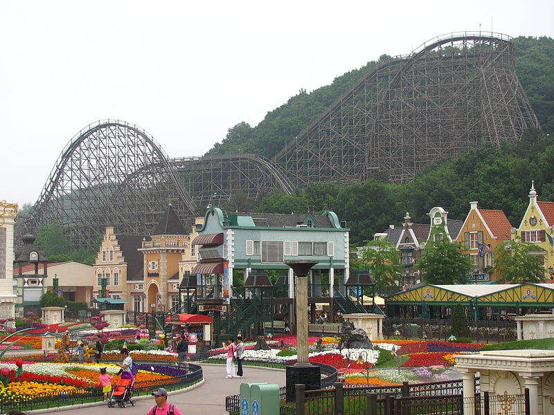 Roller coaster in Yongin, South Korea