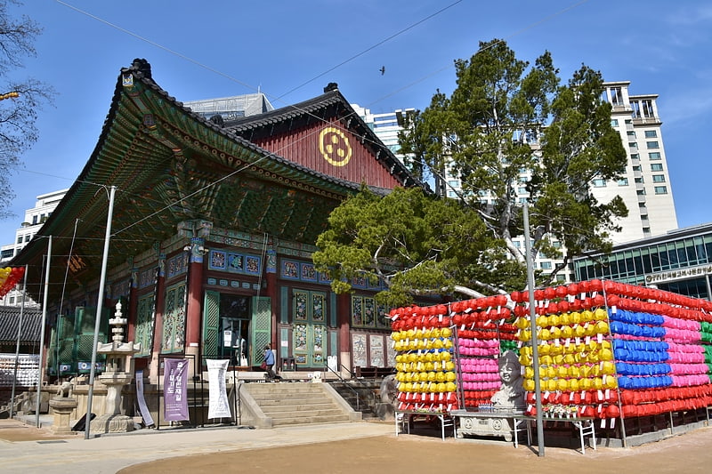 Temple à Séoul, Corée du Sud