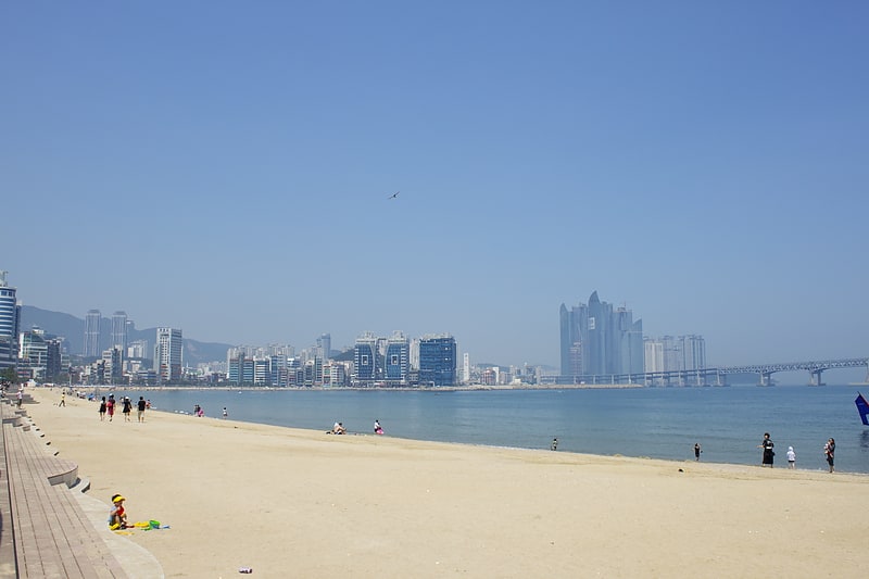 Playa en Busan, Corea del Sur