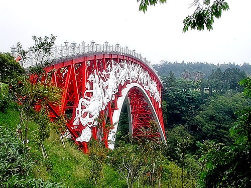 Arch bridge in Seogwipo, South Korea