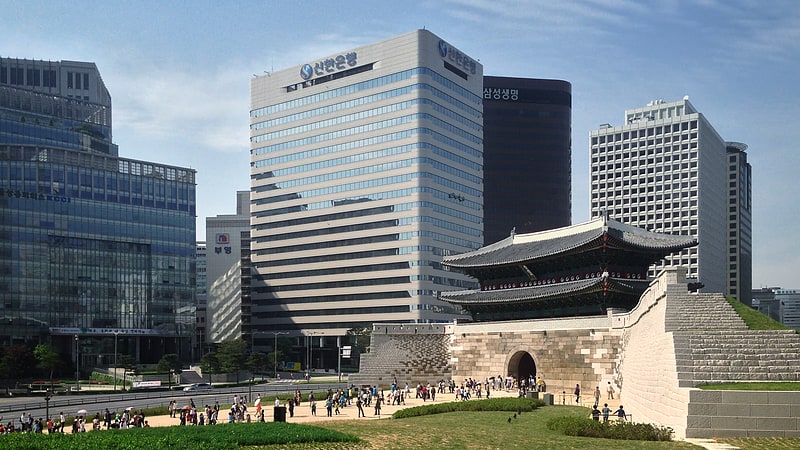 Obiekt historyczny w Seulu, Korea Południowa