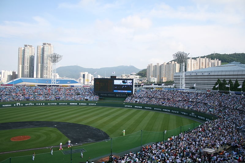 Stade de baseball à Busan, Corée du Sud