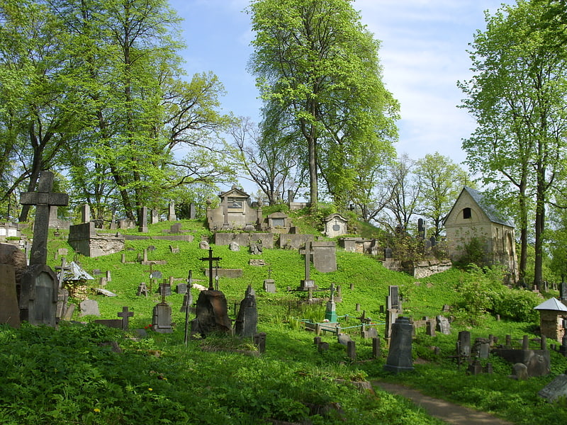 Cemetery in Vilnius, Lithuania