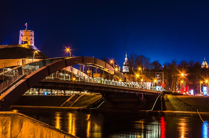 Arch bridge in Vilnius, Lithuania