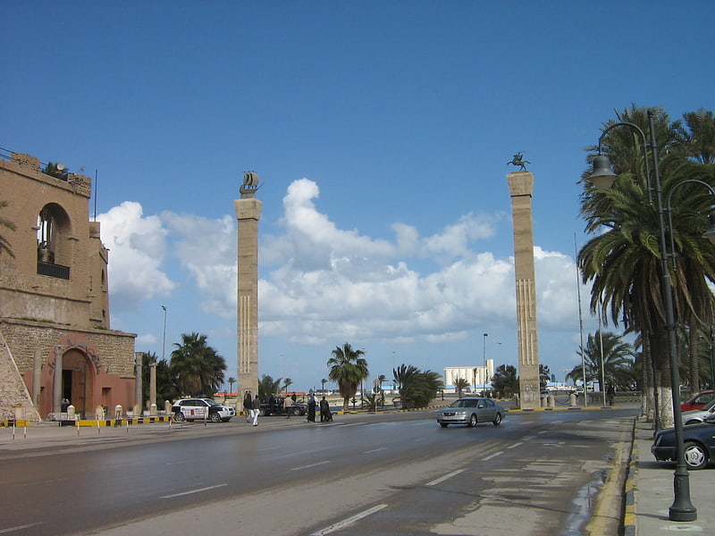 Punto de referencia histórico en Trípoli, Libia