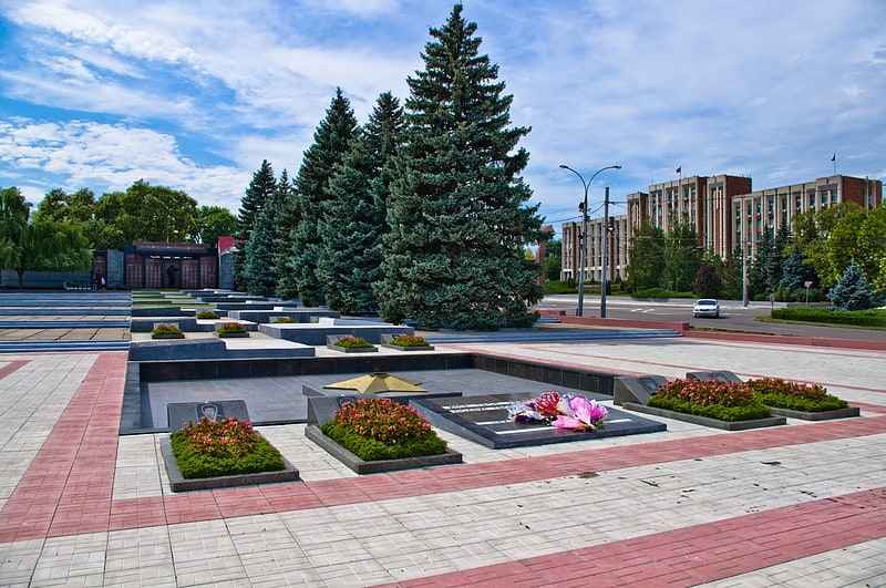 Monument in Tiraspol, Moldova