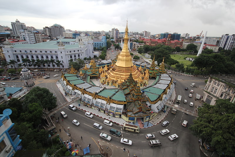 Tempel in Rangun, Myanmar (Birma)
