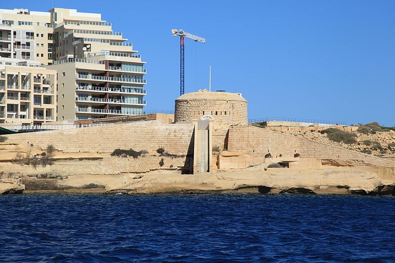 Historical landmark in Sliema, Malta