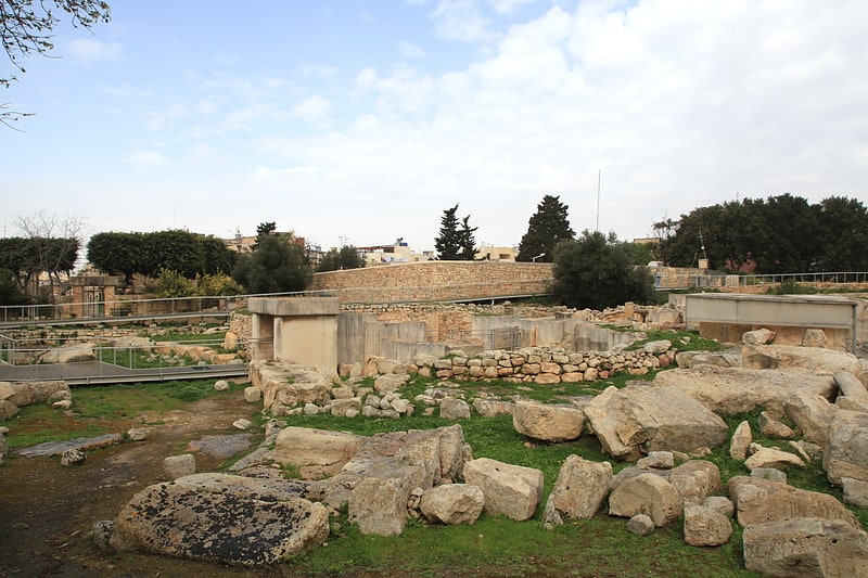 Archaeological site in Tarxien, Malta