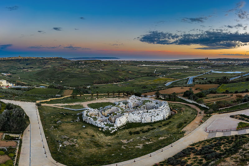 Archaeological site in Xagħra, Malta