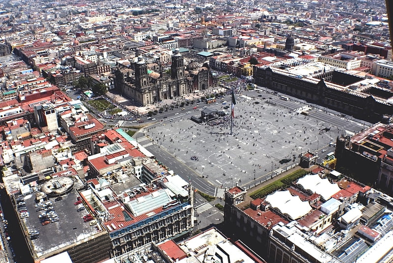 Plaza in Mexico City, Mexico