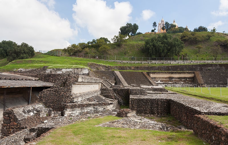 Sitio arqueológico en San Andrés Cholula, México